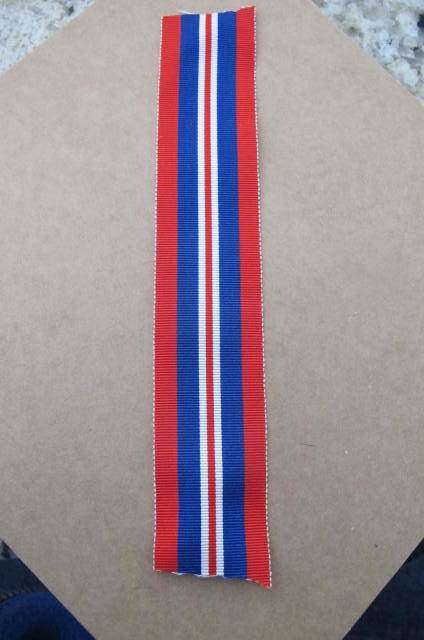 Commonwealth Countries -WWII - Full Size British War Medal Ribbon 15 cms.